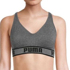 Puma Seamless Long Line Sports Bra Gray Size L